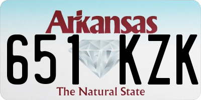 AR license plate 651KZK