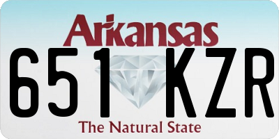 AR license plate 651KZR