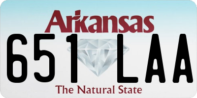 AR license plate 651LAA