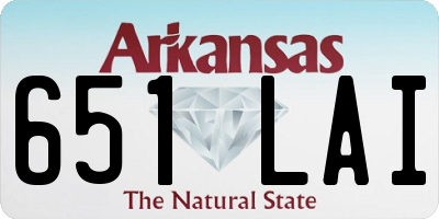 AR license plate 651LAI