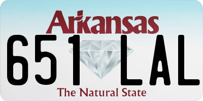 AR license plate 651LAL