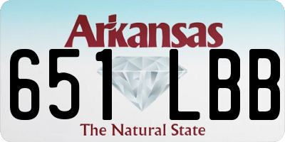 AR license plate 651LBB