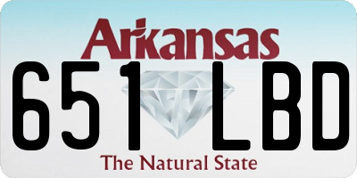 AR license plate 651LBD