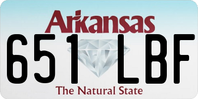 AR license plate 651LBF