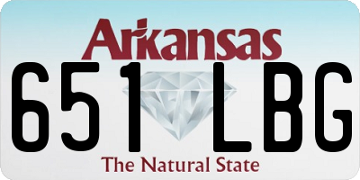 AR license plate 651LBG