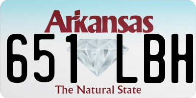 AR license plate 651LBH