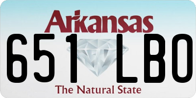 AR license plate 651LBO