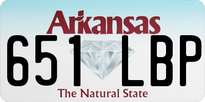 AR license plate 651LBP