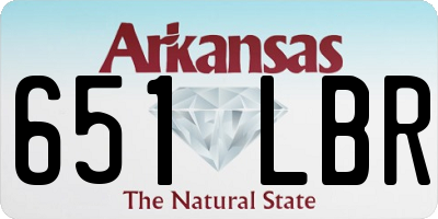 AR license plate 651LBR