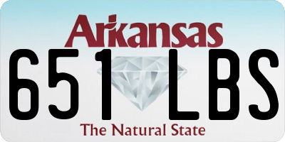 AR license plate 651LBS
