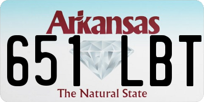 AR license plate 651LBT