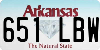 AR license plate 651LBW