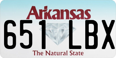 AR license plate 651LBX