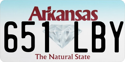 AR license plate 651LBY