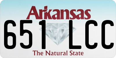 AR license plate 651LCC