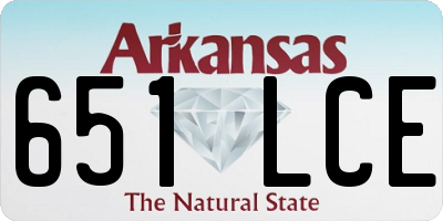 AR license plate 651LCE