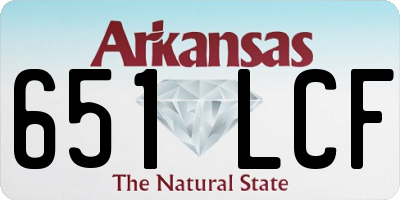 AR license plate 651LCF