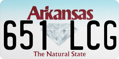 AR license plate 651LCG