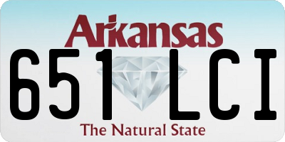 AR license plate 651LCI