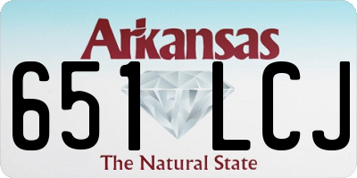 AR license plate 651LCJ