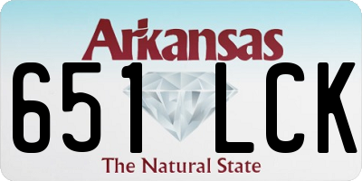 AR license plate 651LCK