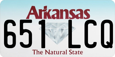 AR license plate 651LCQ