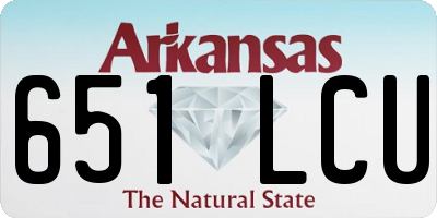 AR license plate 651LCU