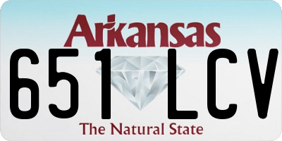 AR license plate 651LCV