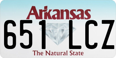 AR license plate 651LCZ