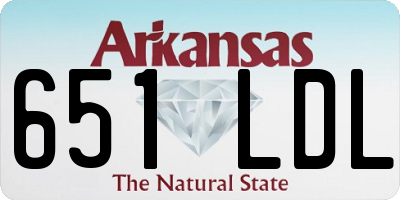 AR license plate 651LDL