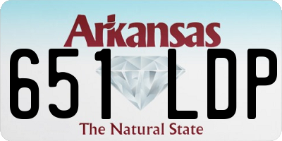 AR license plate 651LDP