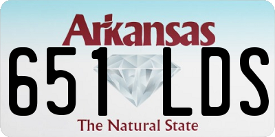 AR license plate 651LDS