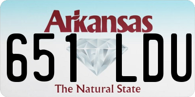 AR license plate 651LDU