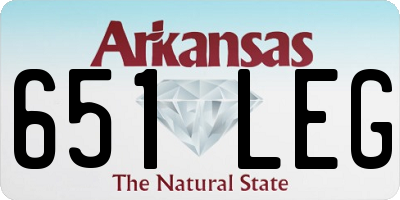 AR license plate 651LEG