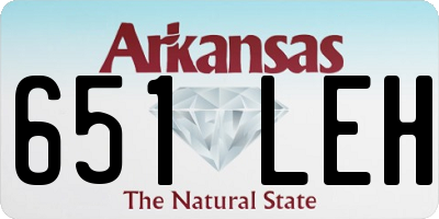 AR license plate 651LEH