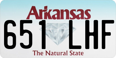 AR license plate 651LHF