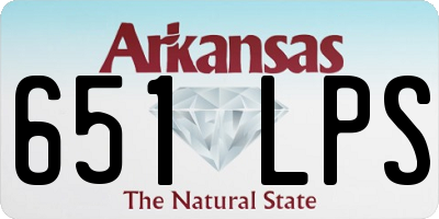 AR license plate 651LPS