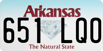 AR license plate 651LQO