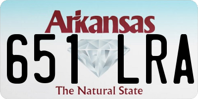AR license plate 651LRA
