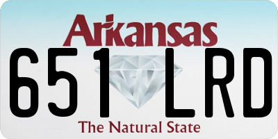 AR license plate 651LRD