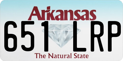 AR license plate 651LRP