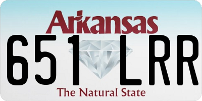 AR license plate 651LRR