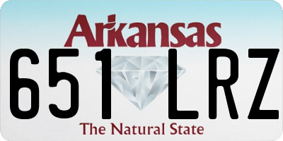 AR license plate 651LRZ