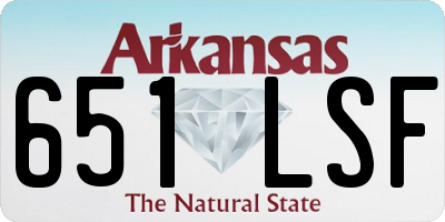 AR license plate 651LSF