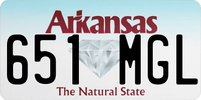 AR license plate 651MGL