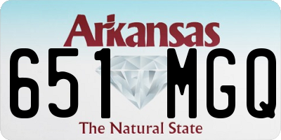 AR license plate 651MGQ