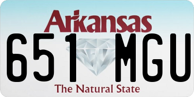 AR license plate 651MGU