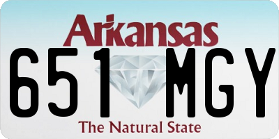 AR license plate 651MGY