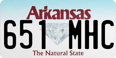 AR license plate 651MHC