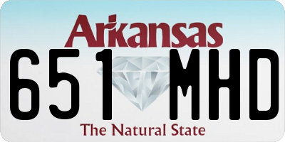AR license plate 651MHD